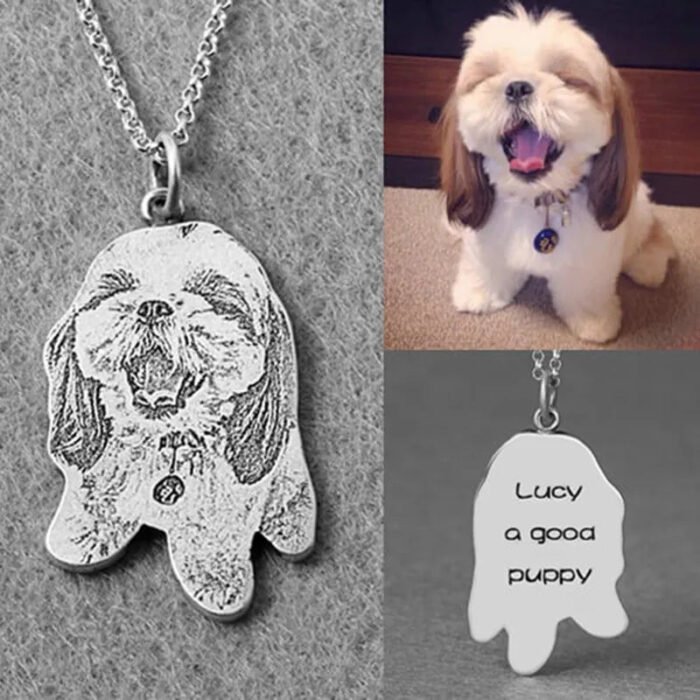 Pet Silhouette Keepsake Necklace