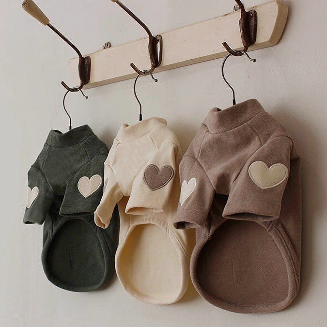Cream Heart Pet Sweater — collection details